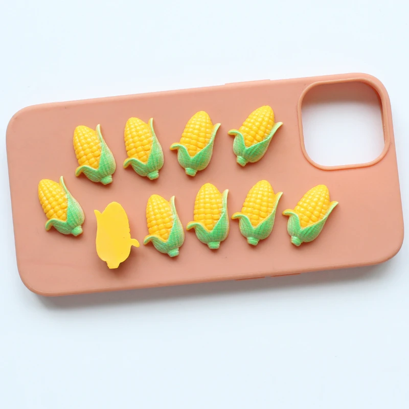 10 шт. имитация фруктов кукурузы милая искусственная зернистая смола фото