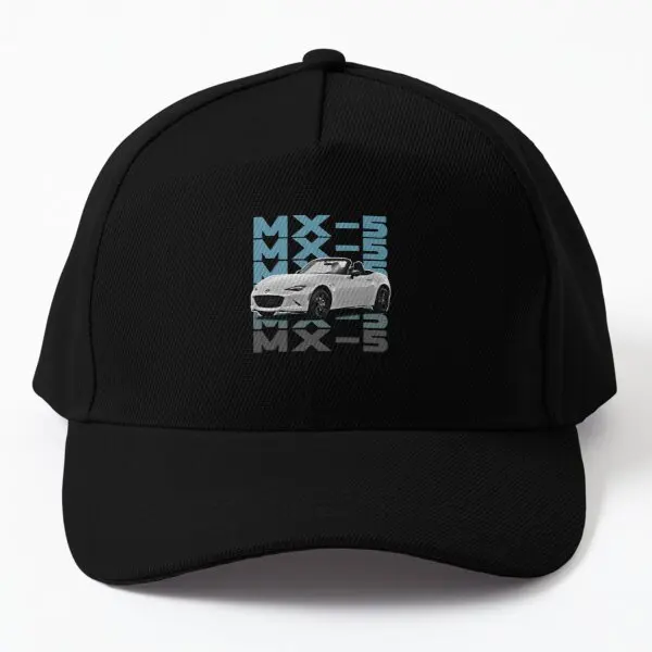 

Mazda Mx5 Baseball Cap Hat Mens Bonnet Sun Women Snapback Casquette Black Summer Casual Czapka Fish Spring Outdoor Printed