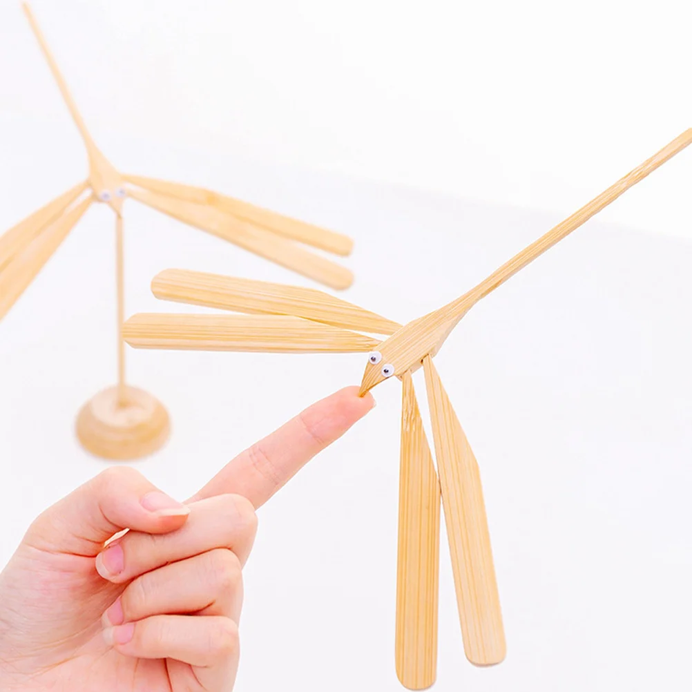 2 шт. штабелируемые блоки игра бамбуковая стрекоза детские игрушки баланс