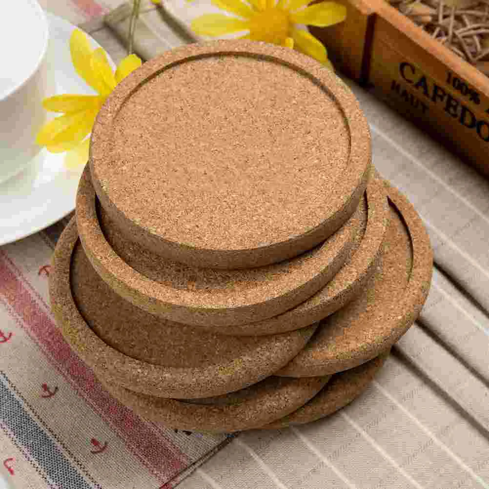 

12 Pcs Cork Table Placemat Drainage Tray Teacup Coasters Coasters Tray Saucers for Indoors
