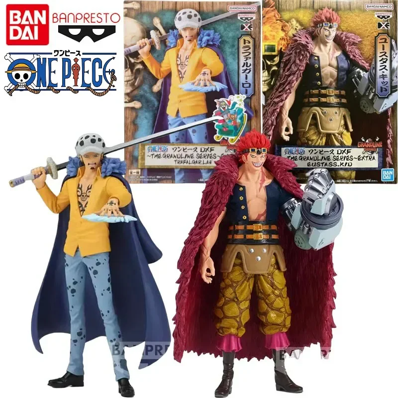 Подлинная аниме-фигурка Bandai Banpresto ONE PIECE DXF Trafalgar D. Water Law Eustass Kid Action Toys Детский