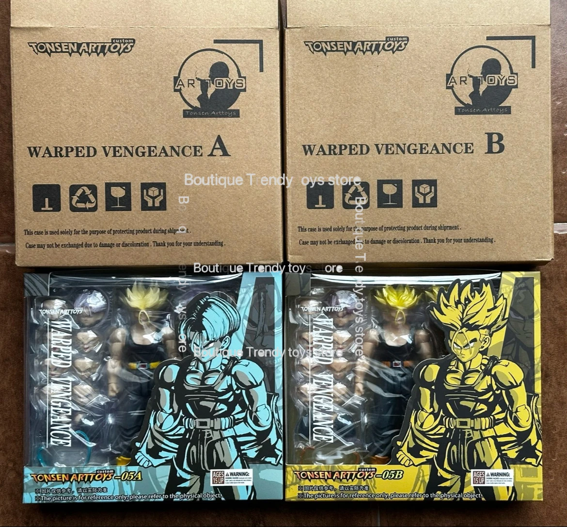 Фото В наличии: Фигурки Tonsenarttoys Kamione Trunks 05a 05b, Dragon Ball Z Super Saiyan SSJ SSJ2, аниме-фигурки Транка, модели игрушек №5