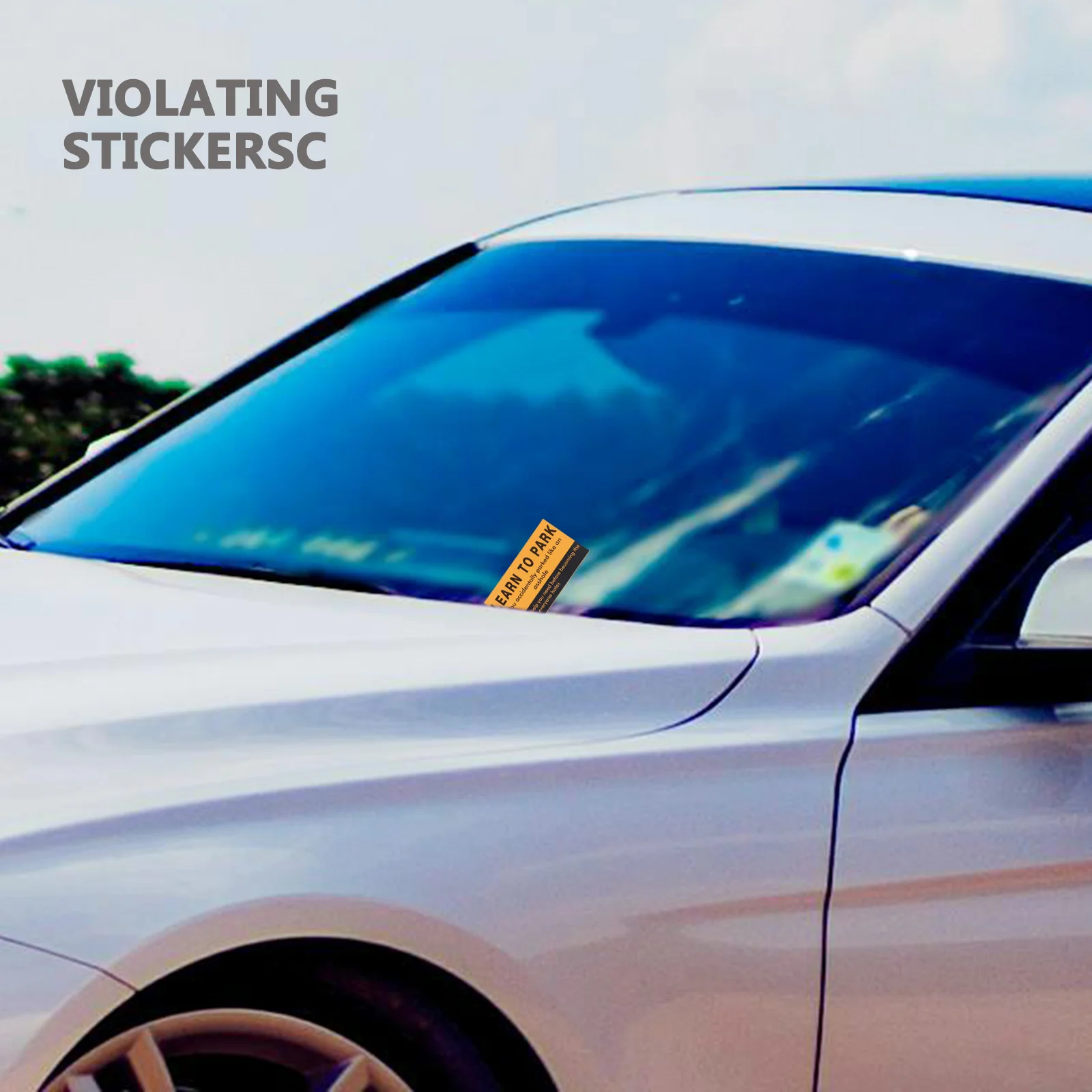 Вы паркували как идиотные карты наклейка на автомобиль парковка общая бумага