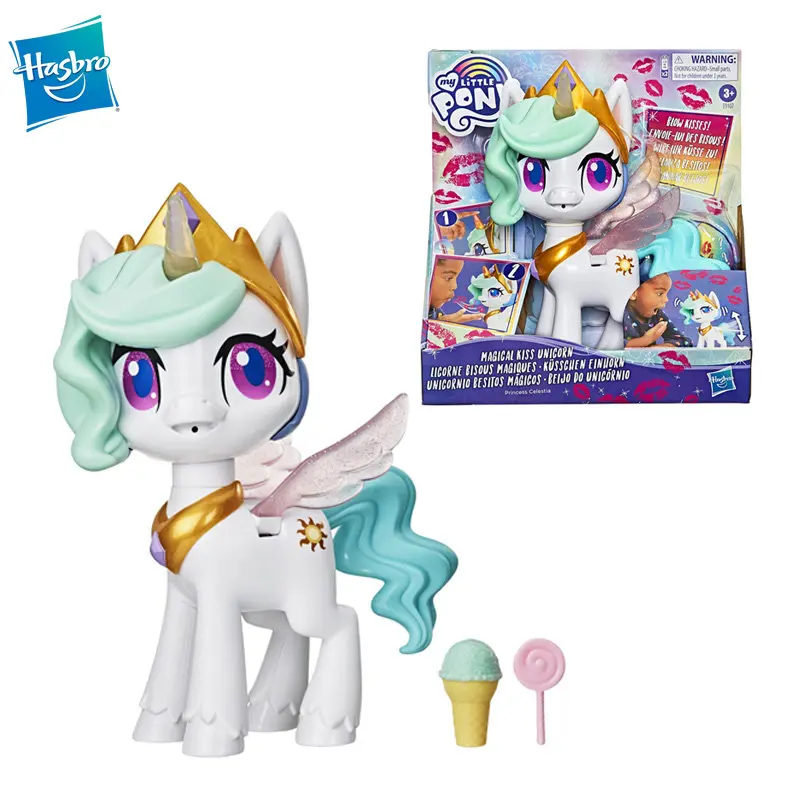 

Hasbro My Little Pony Princess Celestia Magical Kiss Unicorn Can Sound and Light Dolls Kids Interactive Toy Birthday Gifts