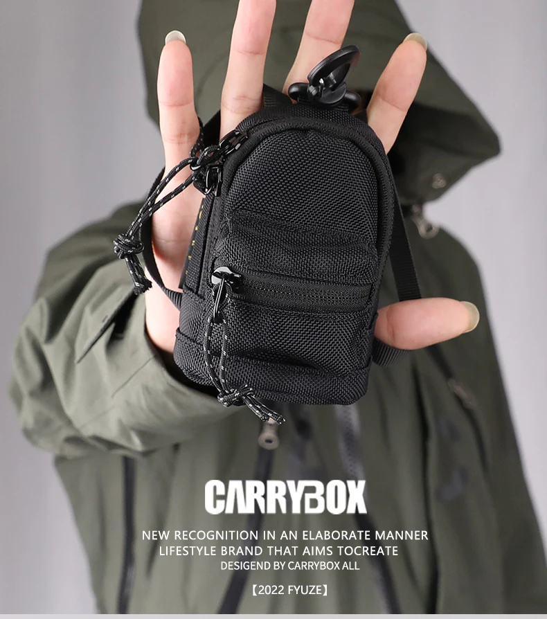 2022 new leisure Mini Backpack nylon pendant set bag fashion men's chest Sling Messenger Bag accessories mobile