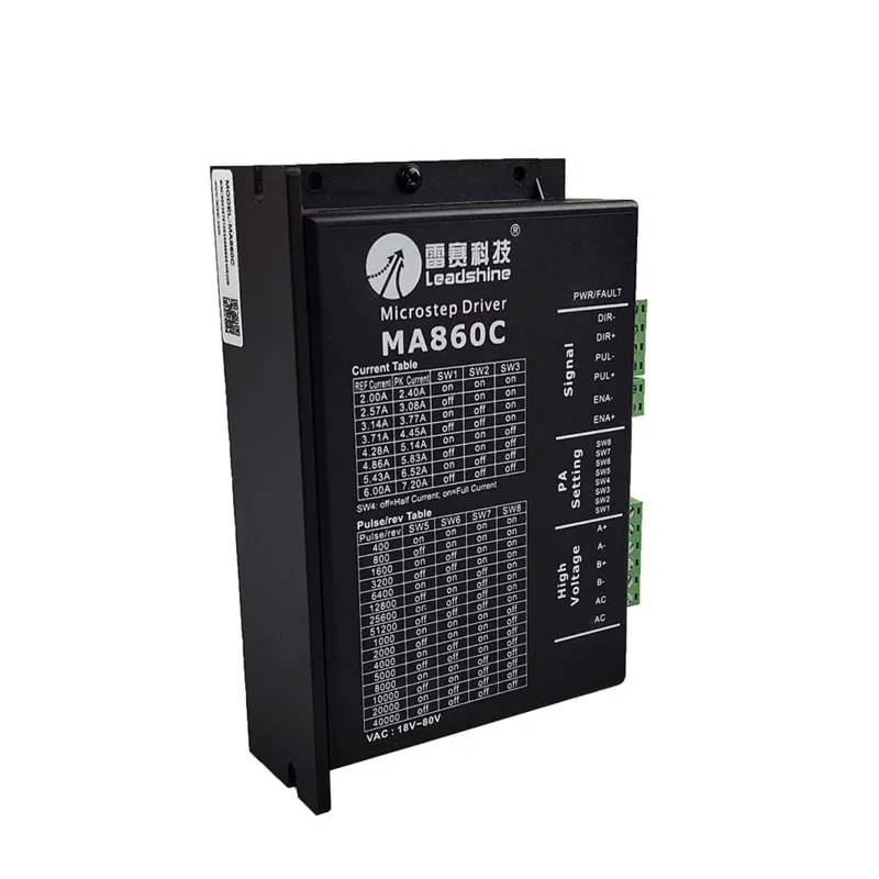 2-фазный шаговый драйвер Leadshine MA860C вход 36–80 В переменного тока 1 8–7 2 А двигатель