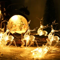 deer fairy lights led string garland christmas tree decor party lamp home outdoor lighting wedding bedroom curtain holiday patio