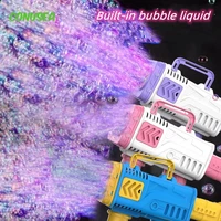 automatic n holes bubble gun soap bubble machine blower electric wedding soap bubbles for children kids girl outdoor toys games