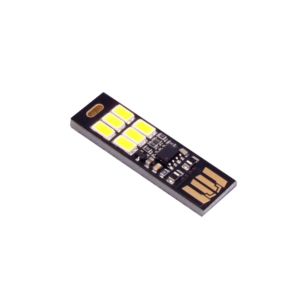 5 шт. портативная мини-USB-лампа 6 светодиодов В