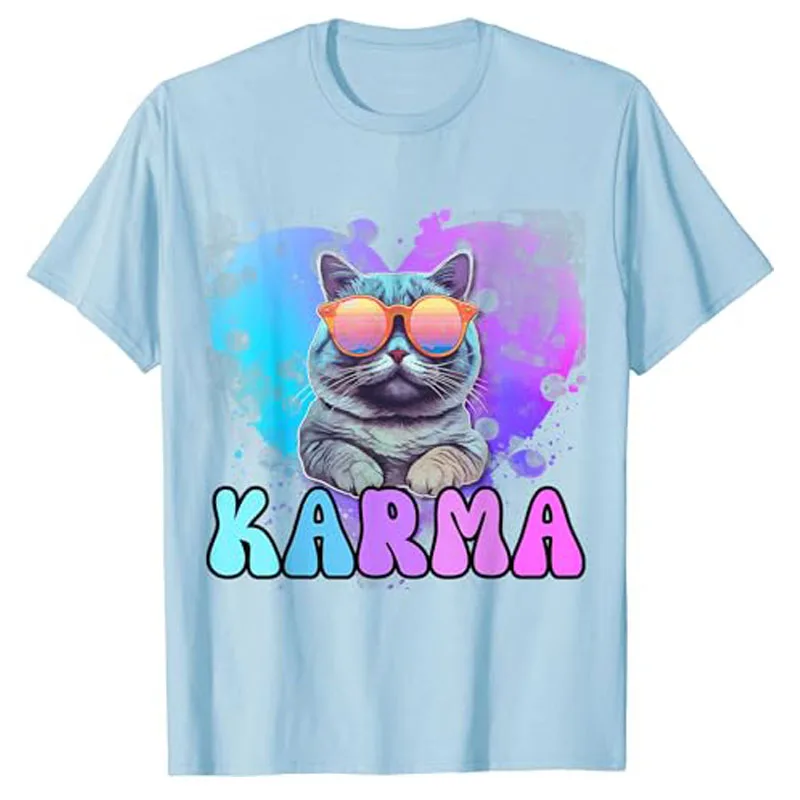 Футболка с надписью Karma Cat Lover Это мой парень