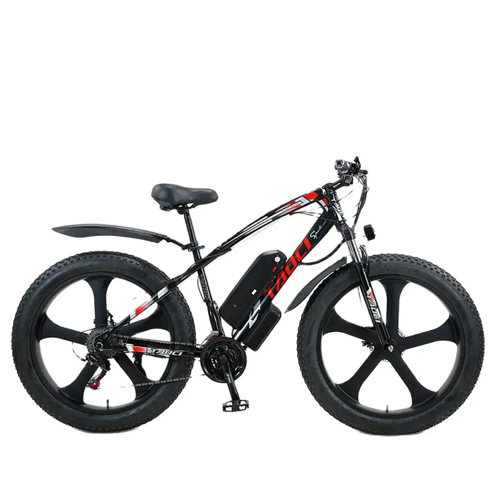 

26 Inch Electric Bicycle Mountain Electric Bicycle 21 Variable Speed System High Carbon Steel Frame Cushioned Front Fork