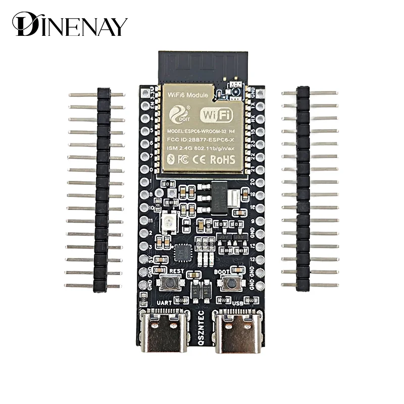 ESP32-C6-DevKitC-1 ESP32-C6 Core Board WIFI6 BLE Zigbee со сверхнизким энергопотреблением