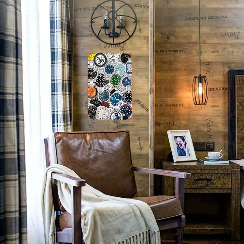 Случайные роскошные часы постер украшение на стену искусство фрески