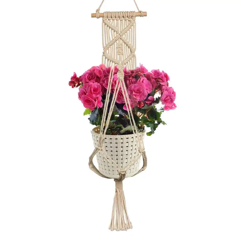 

Macrame Plant Hanger Baskets Flower Pot Holder Balcony Wall Hanging Planter Home And Garden Supplies For Office Hotel Markets