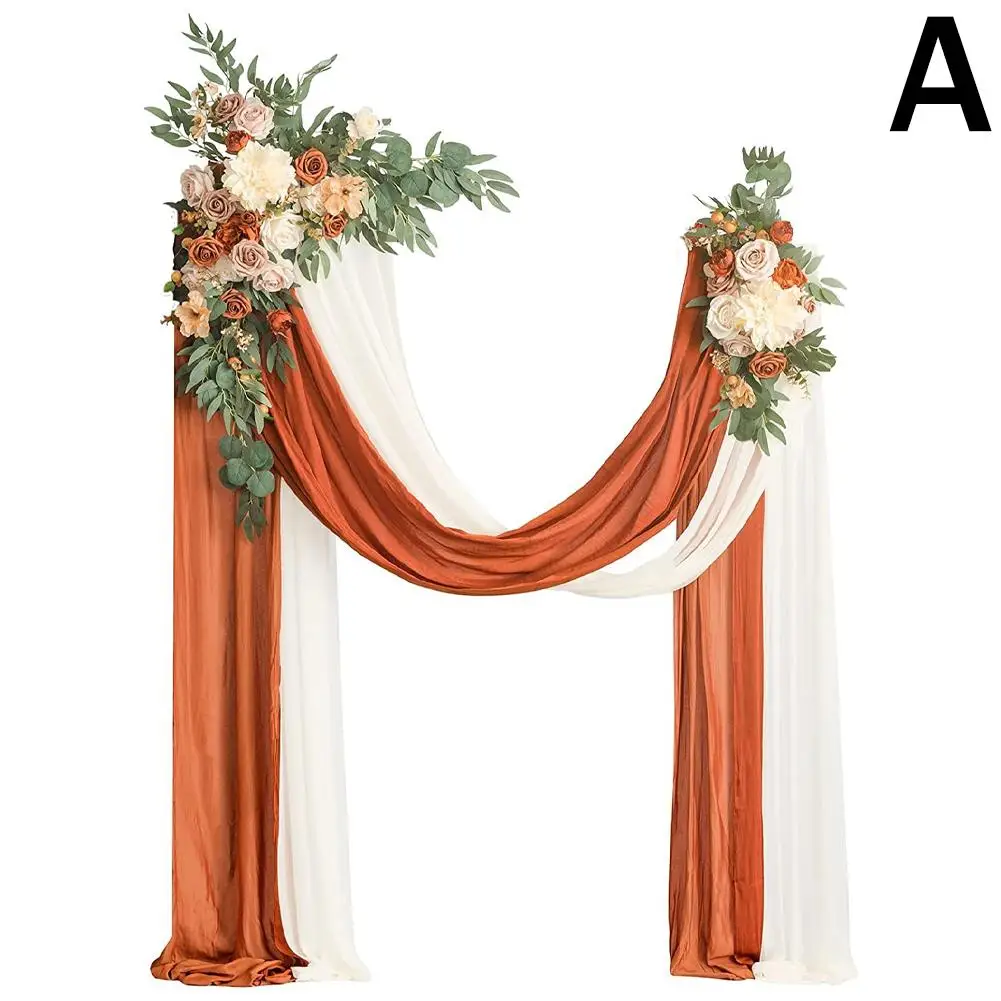 

Свадебная арка алюминиевая фольга терракотовый оранжевый