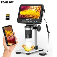 tomlov wireless digital microscope camera wfi 1200x 1080p professional magnifying electronic microscopio cell phone repair tool