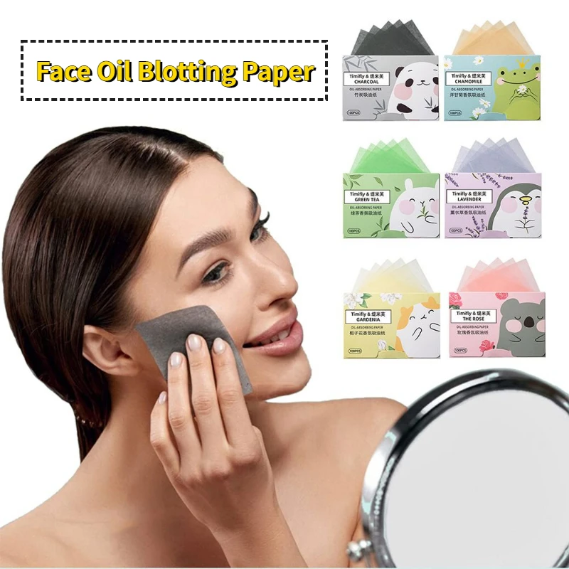 

100pcs Protable Face Oil Blotting Paper Matting Face Wipes Facial Cleanser Oil Control Oil-absorbing Face Cleaning Tools