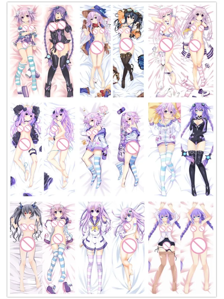 

Japanese Dakimakura Anime Hyperdimension Hugging Body Pillowcase Neptune Nepgear Neptunia Pillow Cover Case Double-sided Print