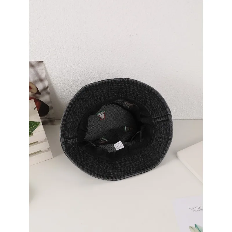 Новая летняя джинсовая панама для женщин с вышивкой арбуз уличная шляпа девочек