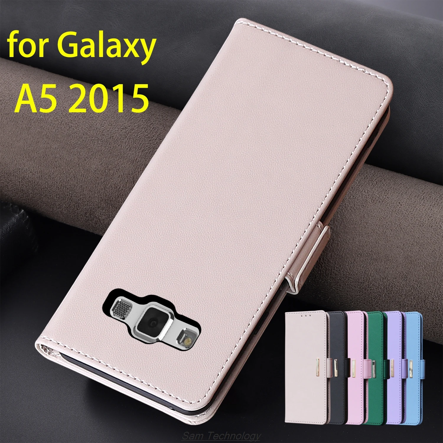 Кожаный чехол с магнитной пряжкой для Samsung Galaxy A7 2015 A700F кошелек RFID-блокировкой