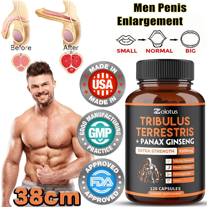 

Капсулы с женьшенем Ashwagandha, 9200 мг, с женьшенем Panax, для мужчин и женщин