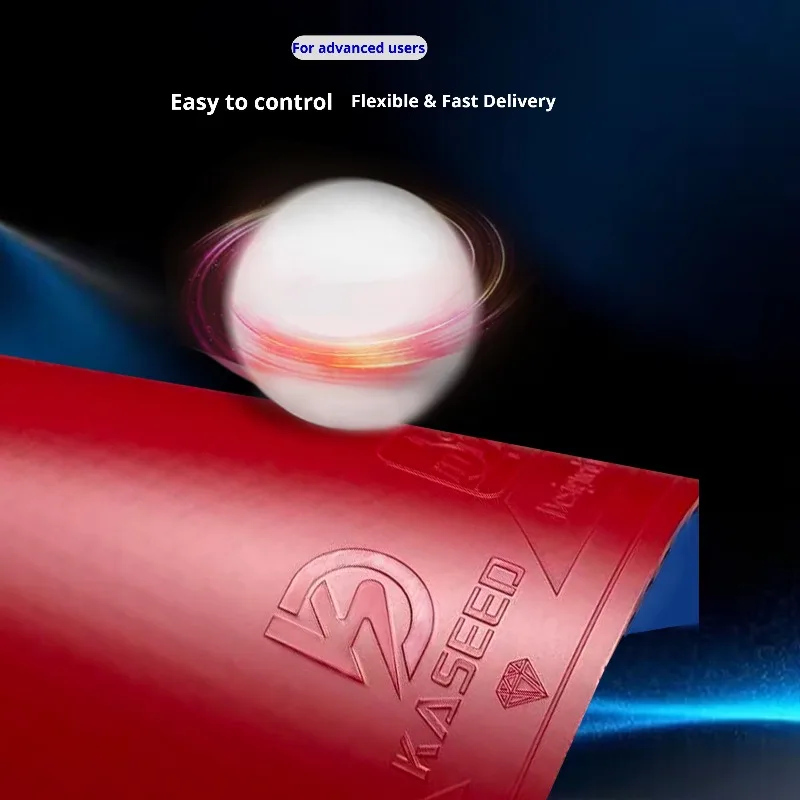 Фото Накладка для настольного тенниса KASEED SAPPHIRE S1, синяя, с губкой высокой плотности, одобренная ITTF, для топспинов и быстрой атаки №5