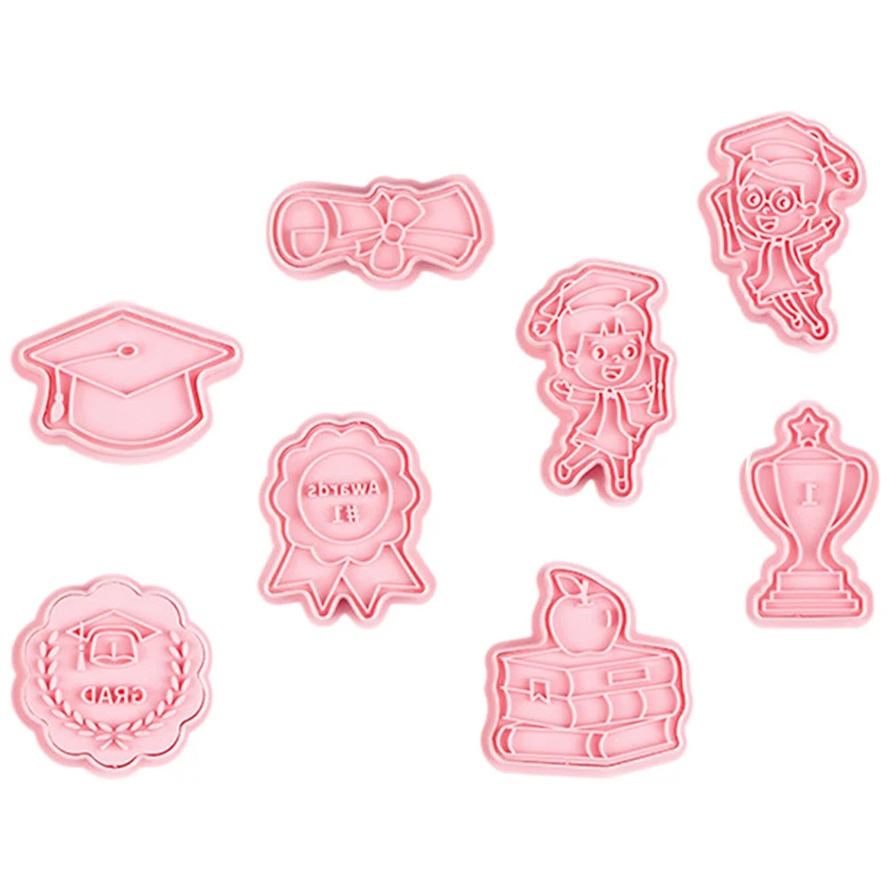

8pcs Graduation Baking Molds Fondant Molds Chocolate Molds Cookie Cutters