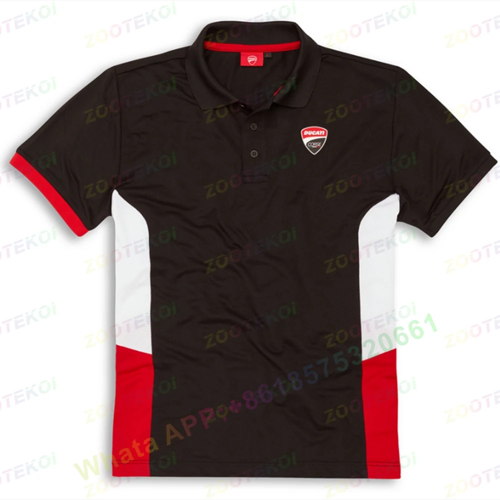 

Polo Shirt Button Lapel Men's Motorcycle F1 Pro Team Racing Suit Jacket Clothes T-shirt Short-sleeved Custom Breathable Clothing
