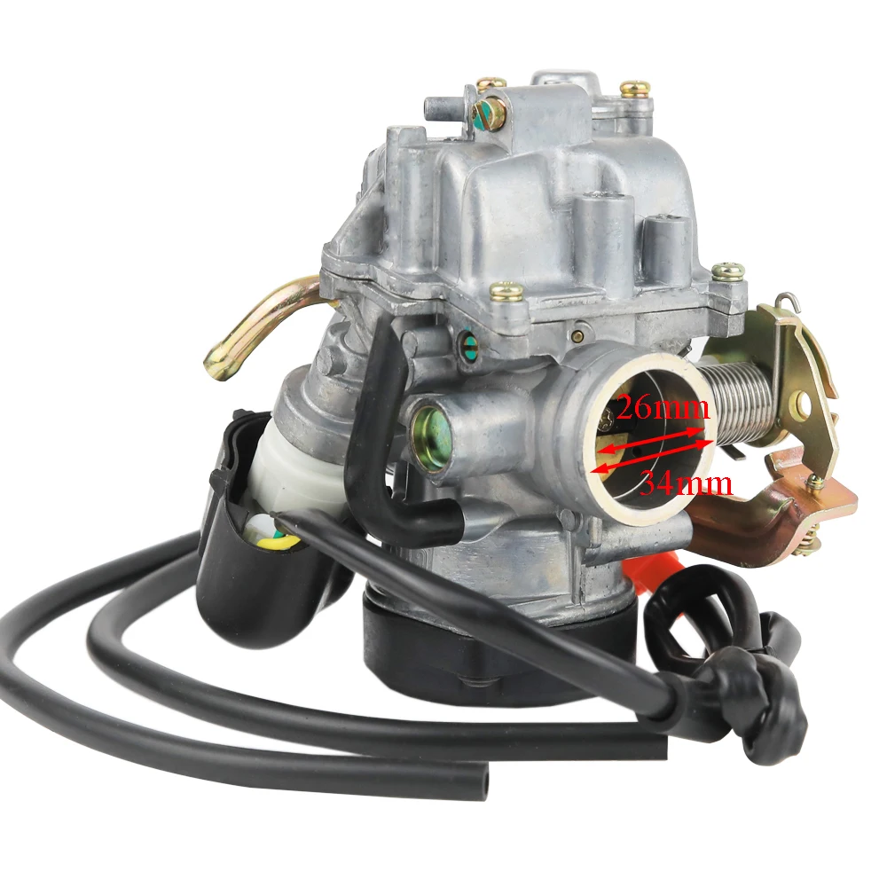 Алюминиевый карбюратор CVK CVK26 Light 26 мм для Piaggio-Aprilia Scrabble GY6 150-250CC QUADS GO-KART BUGGY Scooter ATV.