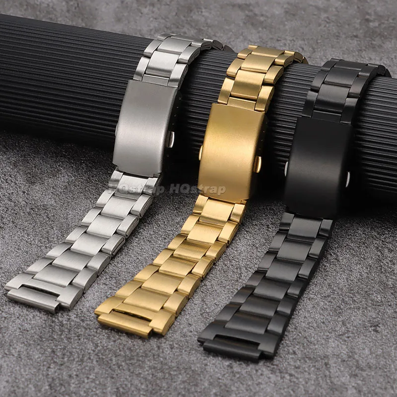 Фото Ремешок из нержавеющей стали для Casio F-108/W-218 F91W F84 W-800H SGW400 AE-1200/1300, 18 мм, металлический ремешок для часов, браслет со складной пряжкой №2