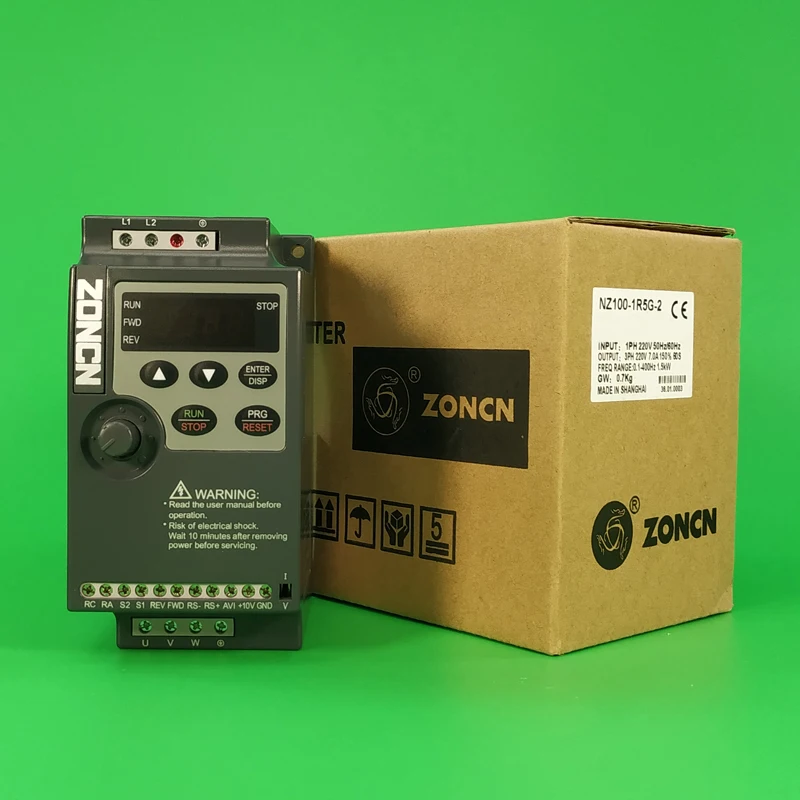 

Shanghai ZONCN Zhongchen inverter NZ100-0R75/1R5/2R2/3R7/5R5/G-2/4 220/380V