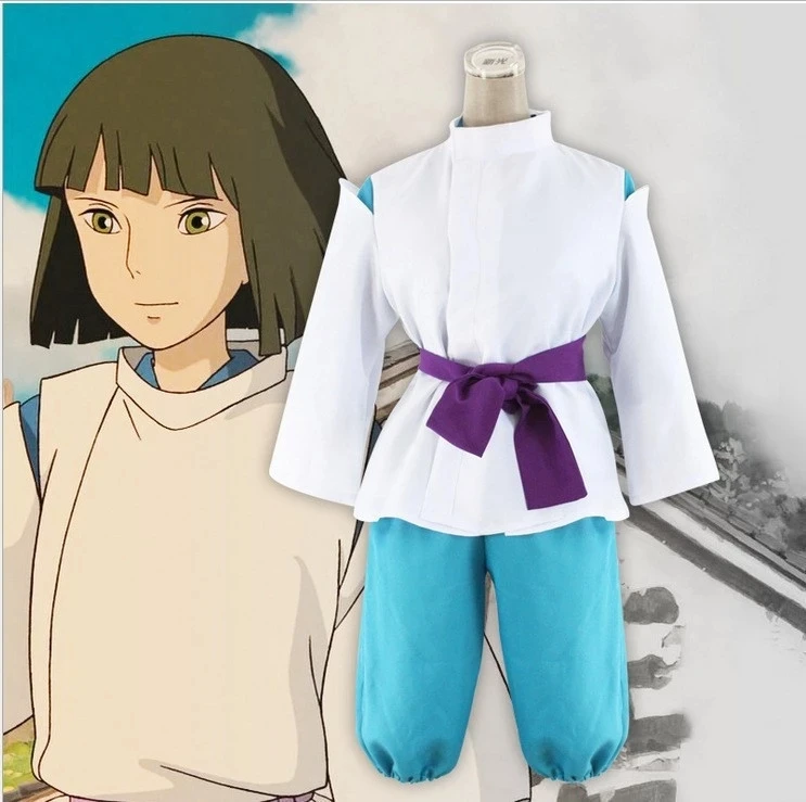 

Cosplay Anime Spirited Away Costume Takino Chihiro Show Two Styles Takino Chihiro Show Costume Kamikakushi Girls Pink Kimono Set