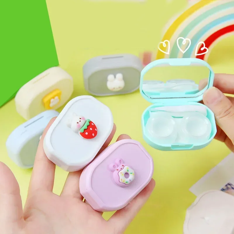 Контейнер для контактных линз с милыми мультяшными рисунками контейнер