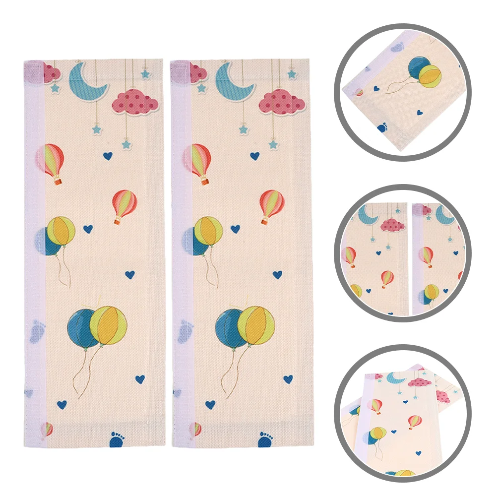 

2 Pcs Refrigerator Handle Gloves Oven Mitts Non- Polyester (Polyester) Oven Glove