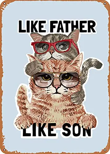 

Like Father Like Son Vintage Look Metal Sign Patent Art Prints Retro Gift 8x12 Inch