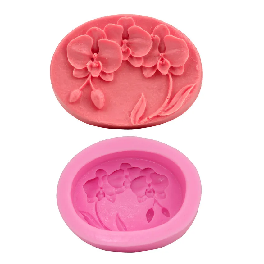 

Lotus flower bud cake mold DIY silicone fondant baking tool soap mold