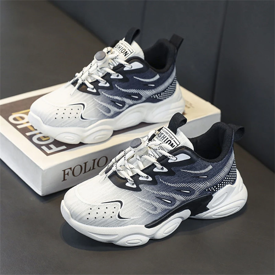 White Red Children's Shoes 2023 Summer Breathable Boys' Sports Shoes Girls' Shoes INS Dad Shoes Fashion Student Running Shoes