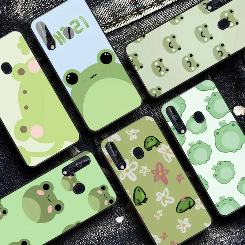 

Funny Animal Frog Phone Case for Samsung A51 01 50 71 21S 70 31 40 30 10 20 S E 11 91 A7 A8 2018