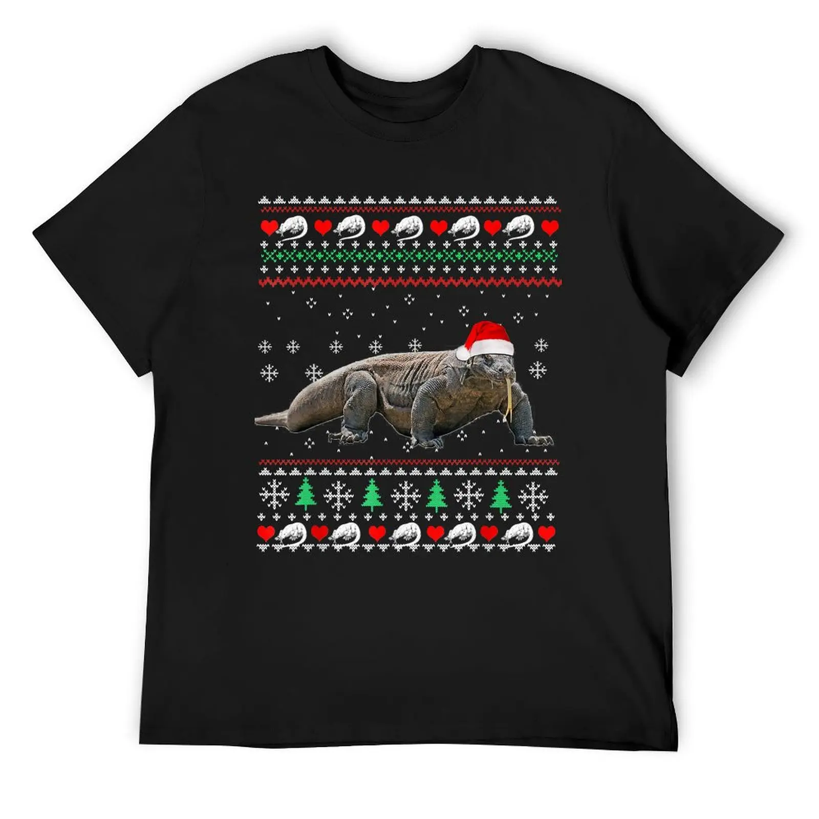 Футболка с драконом Komodo Santa Hat Ugly Christmas