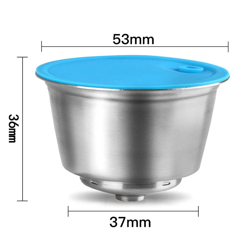 Refillable Stainless Steel Filter For Coffee Maker Reusable Capsules Machine With Spoon Accessories |