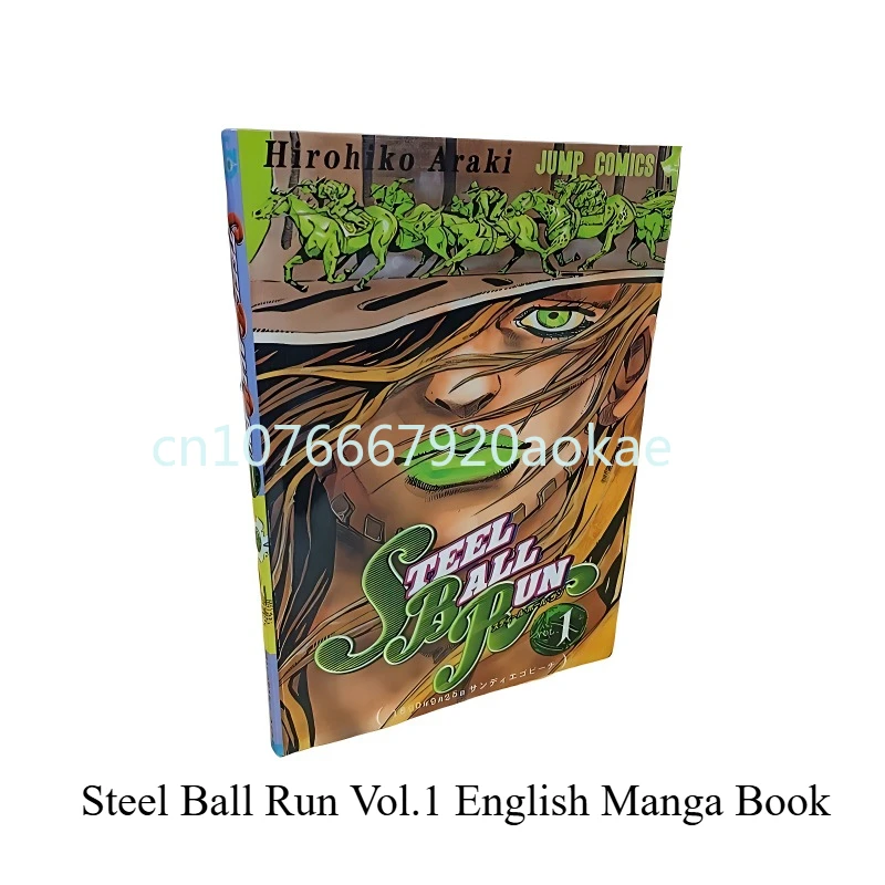 Steel Ball Run Manga Book JOJO's Bizarre Adventure Part7 Vol.1 Japanese Youth Comic Books English Manga Books