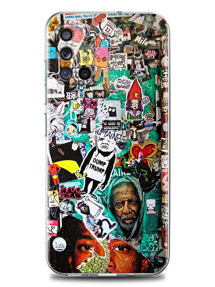 Cartoon Graffiti Sticker Bomb Phone Case for Samsung A01 A11 A12 A13 A22 A23 A31 A32 A41 A51 A52 A53 A71 A72 A73 4G 5G TPU Case images - 6