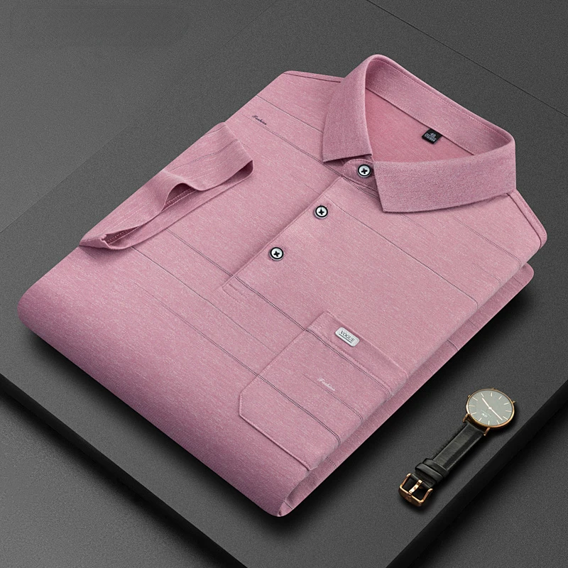 

New Brand Men's Clothing Casual Short Sleeve Logo Pocket Fashion High-quality Soft Top Luxury Summer Male Polo Shirt 2022 Tops