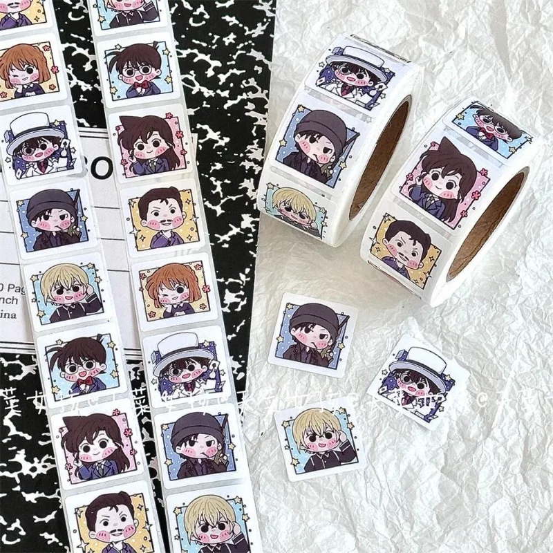 

Detective Conan Anime Sticker Akai Shuichi Haibara Ai Cute Tape Stickers School Supplies Kawaii Laptop IPad Phone Case Decor