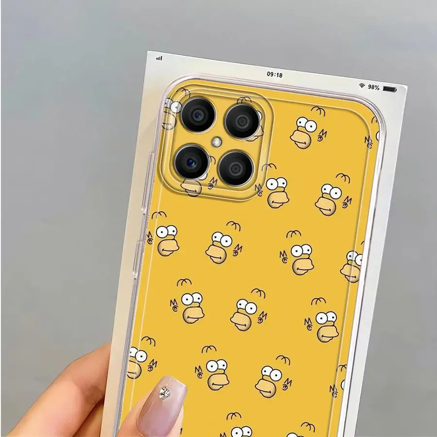 Фото Чехол для Honor X8a X9b X8b X9a 90 Lite X8 X7b, мягкий чехол для телефона с изображением Симпсонов №2