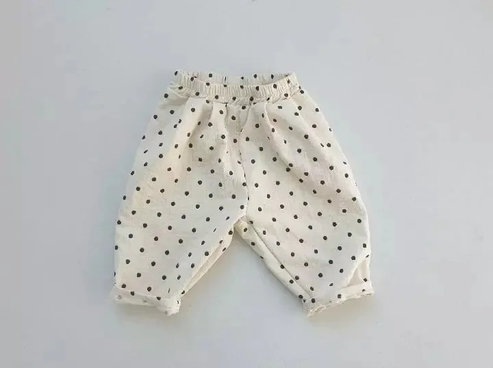 2022 Spring New Baby Loose Denim Pants Fashion Infant Girls Dot Print Trousers Cute Toddler Boys Jean Pants Baby Clothes