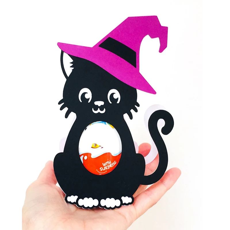 

Metal cutting dies cut die halloween cat egg holder decoration Scrapbooking dies paper craft knife mould blade stencils dies