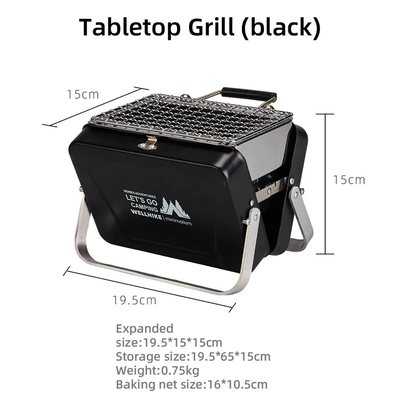Мини-гриль для барбекю портативный складной съемный ручной гриль кемпинг на