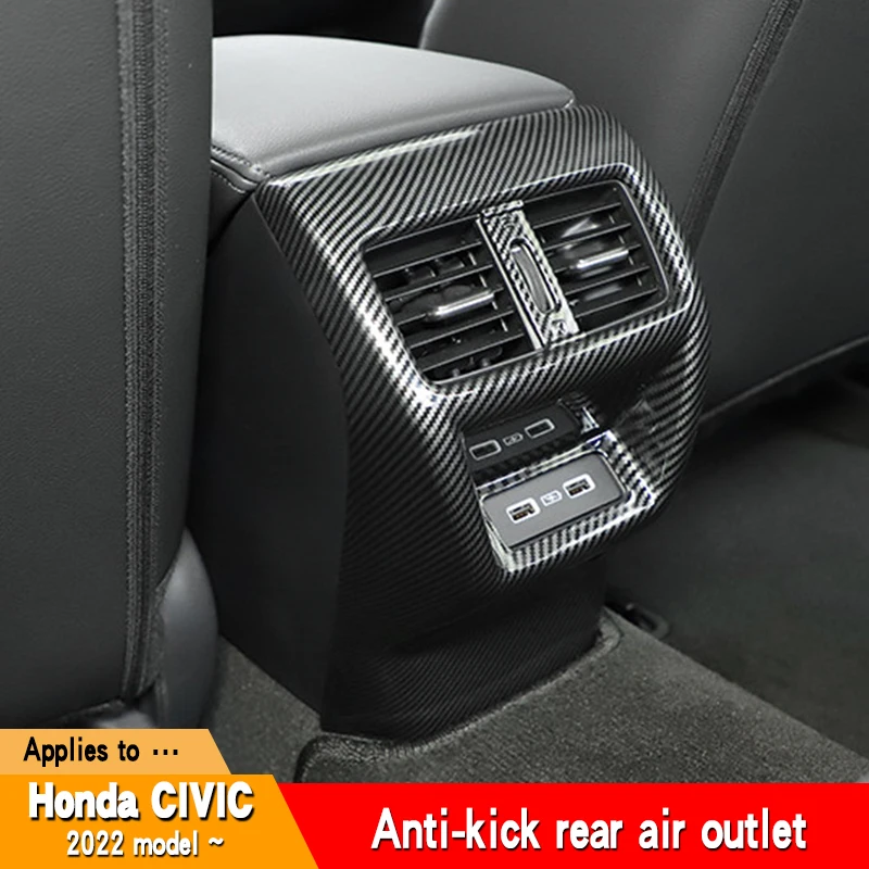 

Car armrest box kick-proof 2022 11th generation Honda Civic central storage box rear kick-proof interior modified accessories