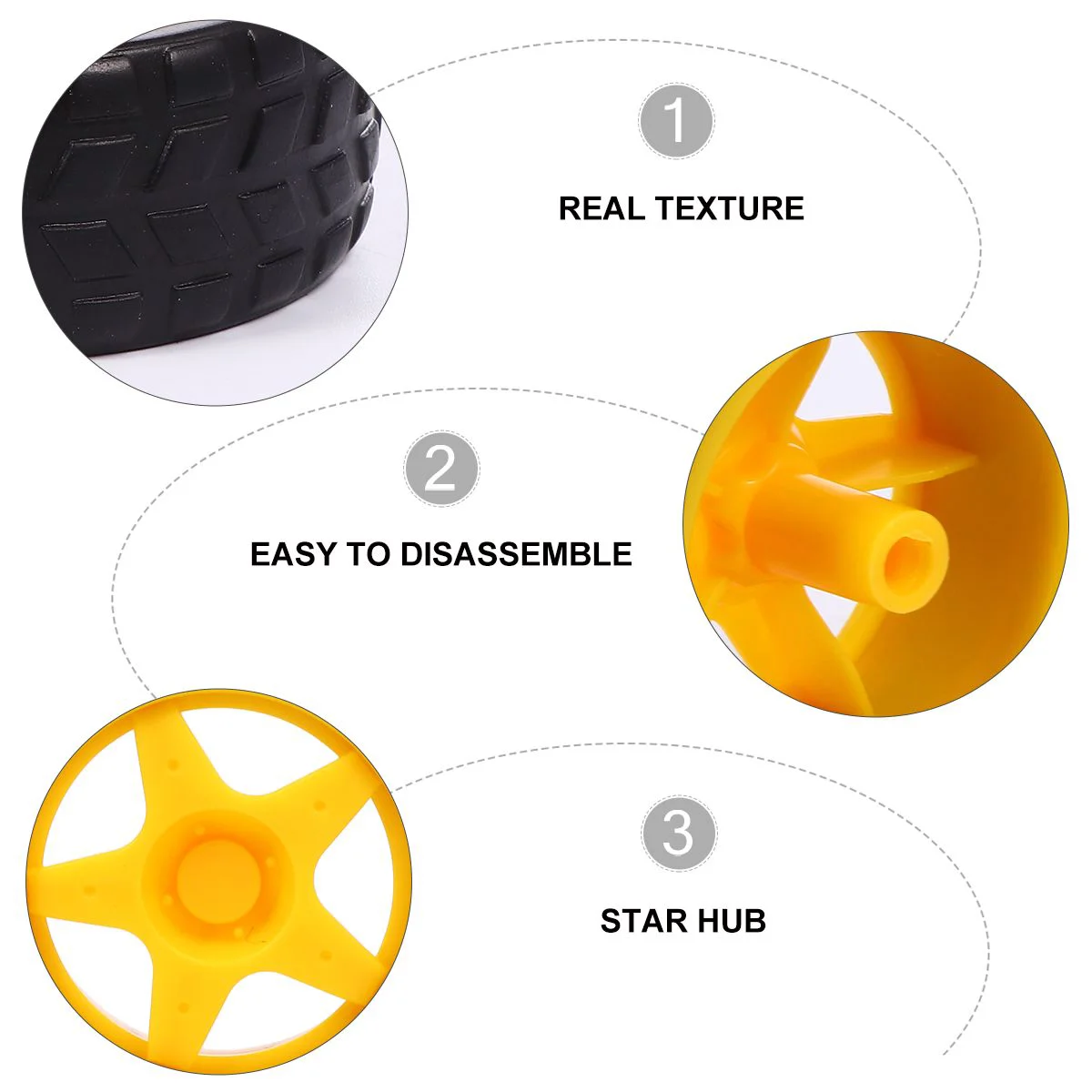 6-шт. Игрушечная ступица колес умные автомобильные колеса детские аксессуары